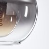 Koyoto  Plafondlamp Glas 20 cm Duidelijk, Rookkleurig, 4-lichts