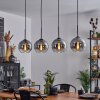 Koyoto  Plafondlamp Glas 20 cm Duidelijk, Rookkleurig, 4-lichts