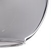 Koyoto  Plafondlamp Glas 20 cm Chroom, Rookkleurig, 5-lichts