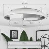 Casqueira Plafondlamp LED Grijs, Wit, 1-licht