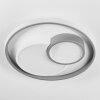 Casqueira Plafondlamp LED Grijs, Wit, 1-licht