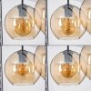 Koyoto  Plafondlamp Glas 20 cm Amber, 4-lichts