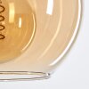 Koyoto  Plafondlamp Glas 20 cm Amber, 4-lichts