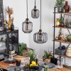 Curveira Hanger Brons, Zwart, 3-lichts