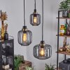 Curveira Hanger Brons, Zwart, 3-lichts