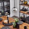 Koyoto  Hanger Glas 15 cm Chroom, Duidelijk, Rookkleurig, 1-licht