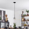 Koyoto  Hanger Glas 15 cm Chroom, Duidelijk, Rookkleurig, 1-licht
