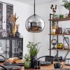 Koyoto  Hanger Glas 25 cm Chroom, Rookkleurig, 1-licht