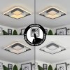 Casqueira Plafondlamp LED Grijs, Wit, 1-licht