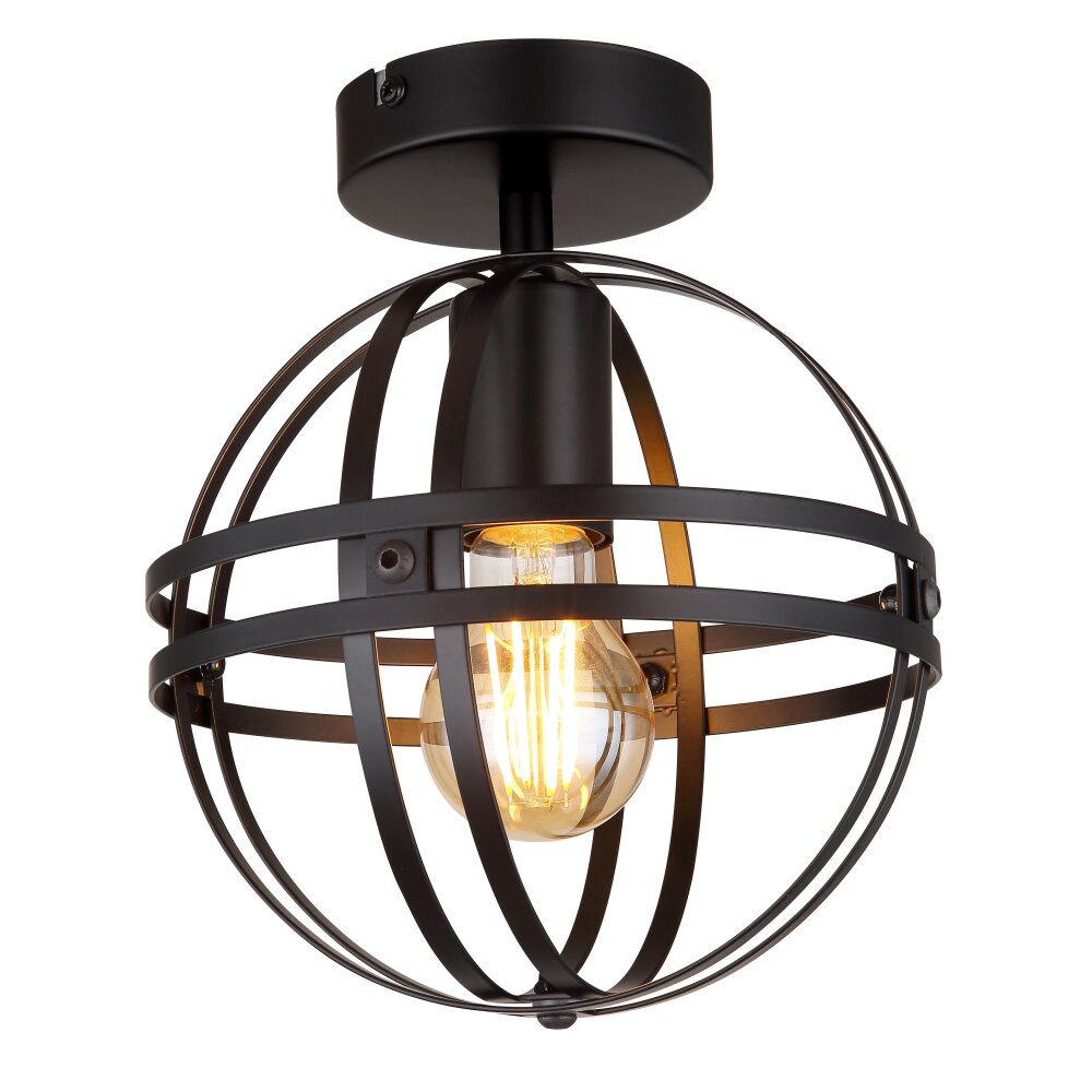 Globo TAMARA Plafondlamp Zwart, 1-licht main product photo
