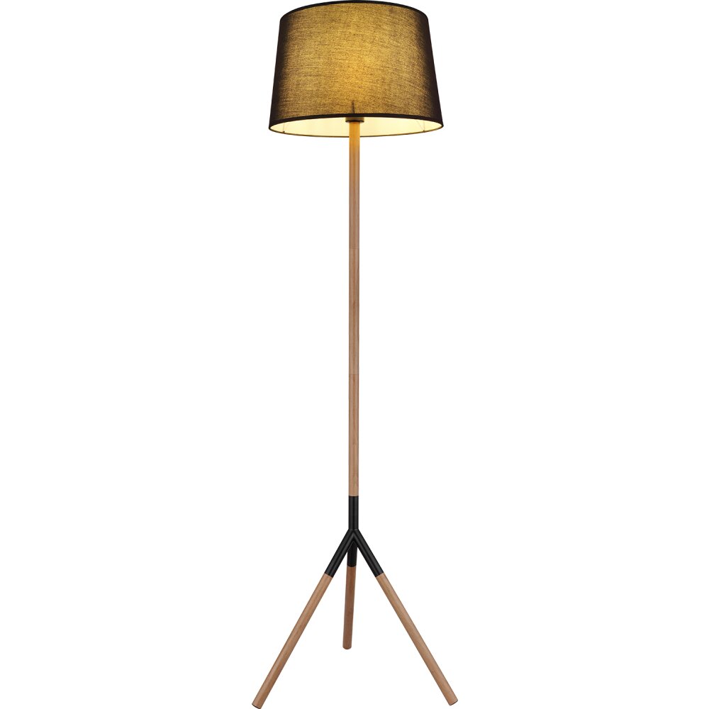 Globo TL Staande lamp Natuurlijke kleuren, Zwart, 1-licht