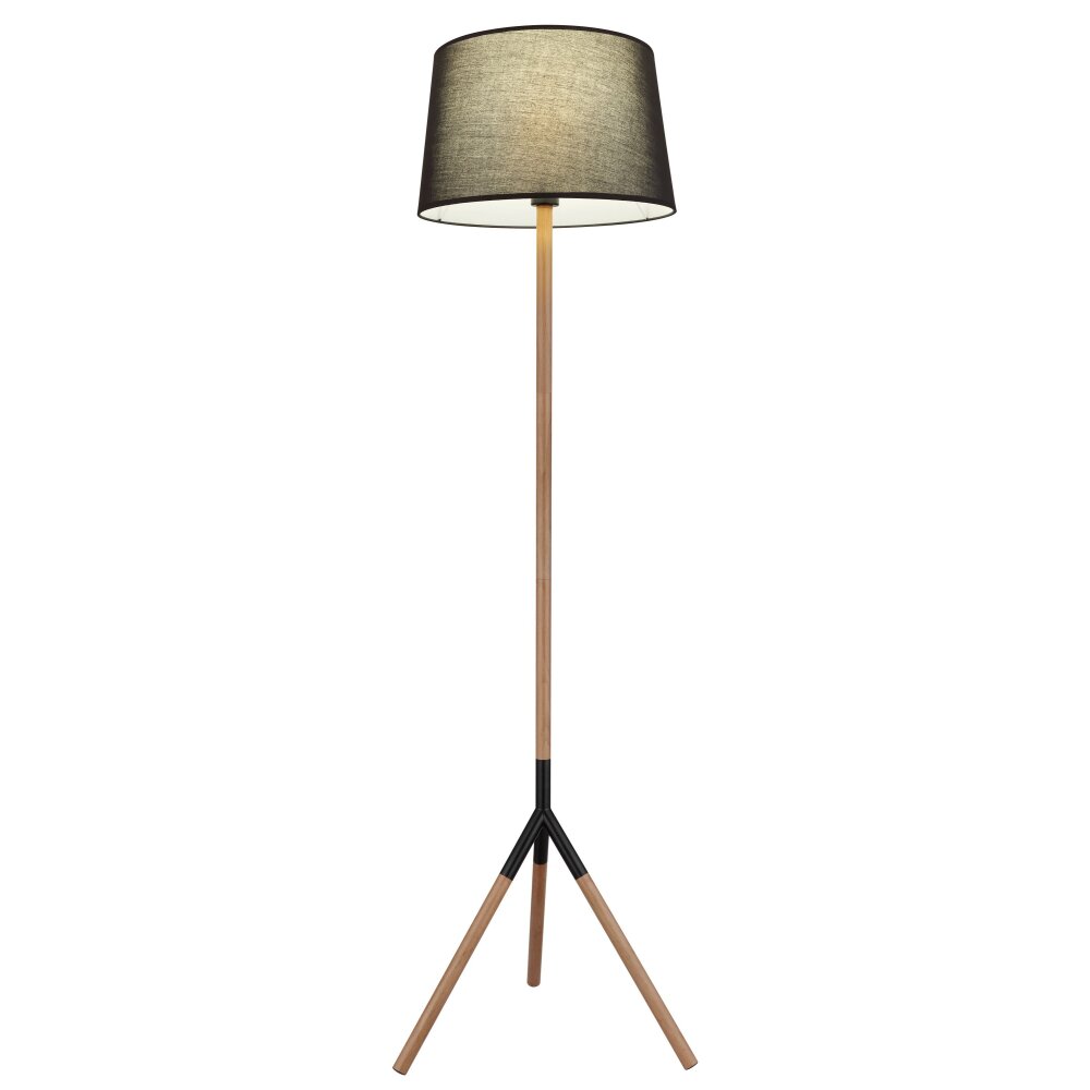 Globo TL Staande lamp Natuurlijke kleuren, Zwart, 1-licht