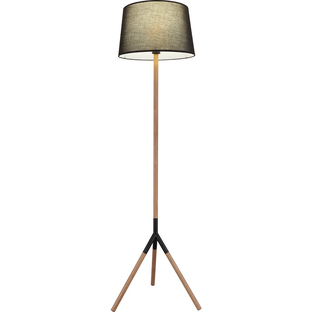 Globo TL Staande lamp Natuurlijke kleuren, Zwart, 1-licht