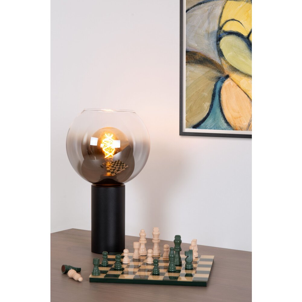 Lucide MARIUS Tafellamp Zwart, 1-licht main product photo