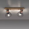 Leuchten-Direkt LAMI Plafondlamp Natuurlijke kleuren, 2-lichts