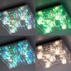 Leuchten-Direkt KEMAL2.0 Plafondlamp LED Staal geborsteld, 68-lichts, Afstandsbediening, Kleurwisselaar