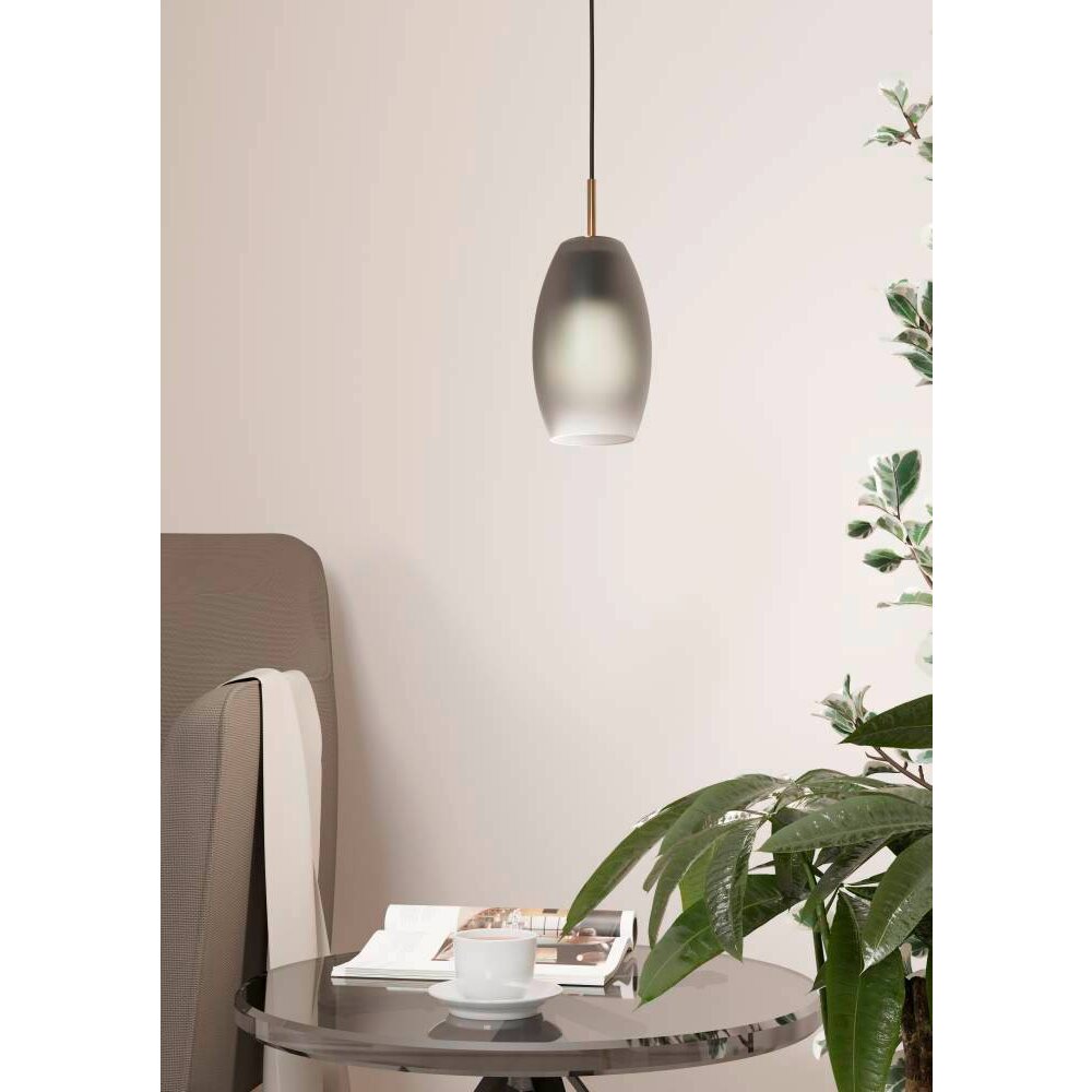 Eglo BATISTA Hanger Messing, Zwart, 1-licht main product photo