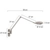 Steinhauer Soleil Muurlamp LED Staal geborsteld, 1-licht