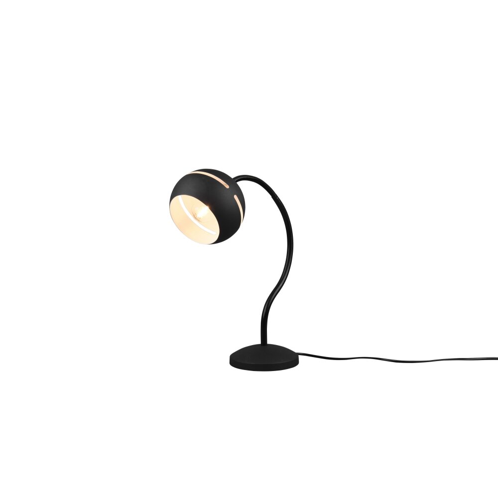 Trio Fletcher 2 Tafellamp Zwart, 1-licht