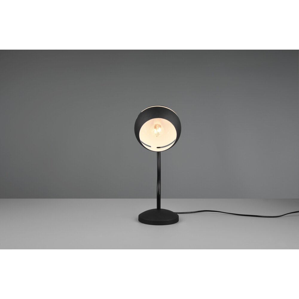 Trio Fletcher 2 Tafellamp Zwart, 1-licht