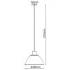 Brilliant Erena Hanglamp Roze, 1-licht