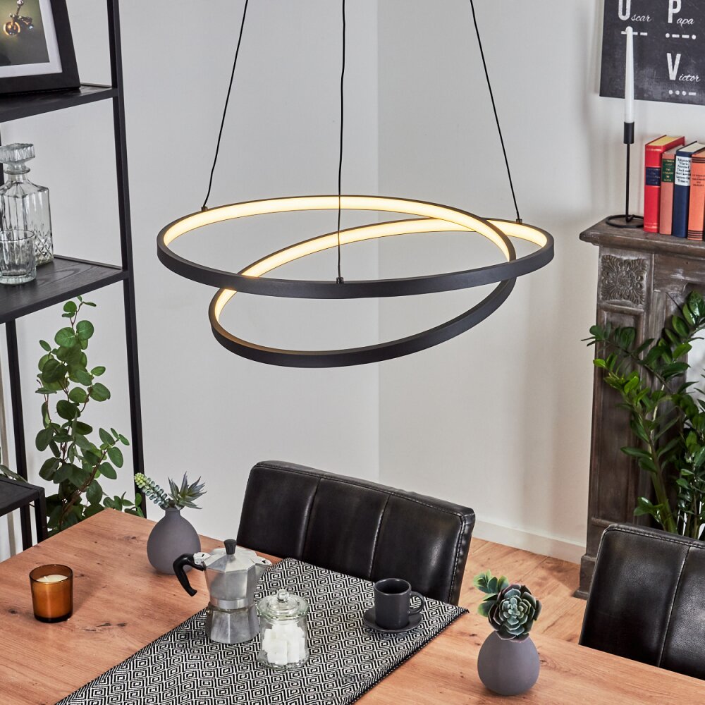 Fioso Hanglamp LED Zwart, 1-licht main product photo