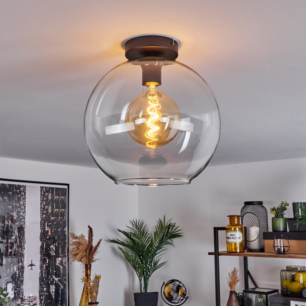 Koyoto Plafondlamp Glas 30 cm Duidelijk, 1-licht main product photo