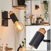 Brenier Muurlamp Zwart, 1-licht