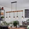Afurada Hanglamp Natuurlijke kleuren, Zwart, 5-lichts