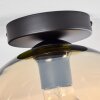 Koyoto  Plafondlamp Glas 25 cm Amber, 1-licht