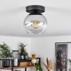 Koyoto  Hanger Glas 15 cm Chroom, Duidelijk, Rookkleurig, 1-licht