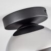 Koyoto  Hanger Glas 15 cm Chroom, Rookkleurig, 1-licht