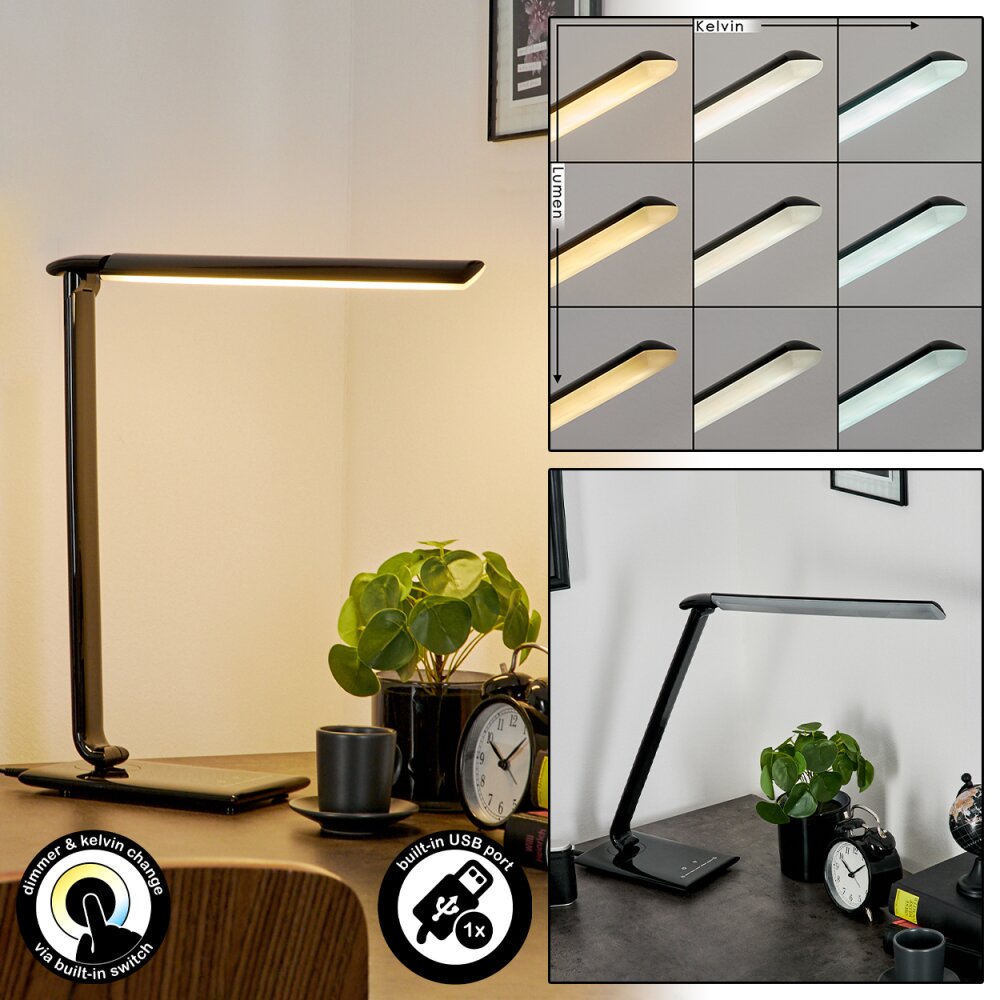 Chozendo Tafellamp LED Zwart, 1-licht main product photo