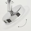 Lucy Muurlamp LED Chroom, 1-licht, Afstandsbediening, Kleurwisselaar