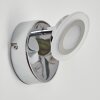 Lucy Muurlamp LED Chroom, 1-licht, Afstandsbediening, Kleurwisselaar