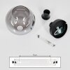 Koyoto  Hanger Glas 15 cm Duidelijk, Rookkleurig, 1-licht