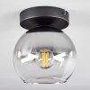 Koyoto  Hanger Glas 15 cm Duidelijk, Rookkleurig, 1-licht