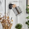 Covelas Muurlamp Natuurlijke kleuren, Zwart, 1-licht