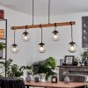 Afurada Hanglamp Natuurlijke kleuren, Zwart, 5-lichts