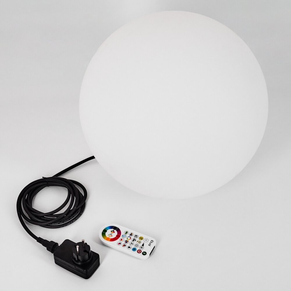 iDual Diana Kogellamp LED Nikkel mat, 1-licht, Afstandsbediening, Kleurwisselaar