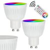 iDual GU10 LED RGB 6,5 Watt 2200-6500 Kelvin 345 Lumen Set van 2 met afstandsbediening