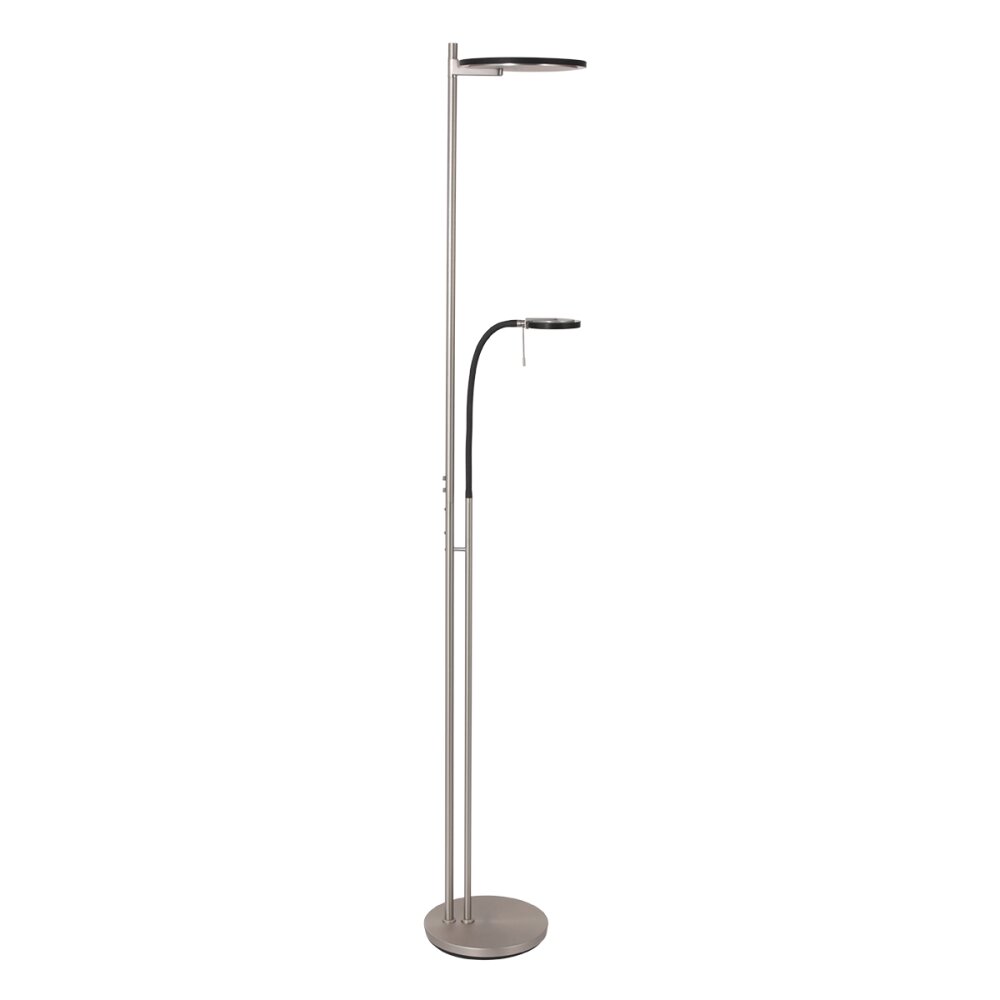 Steinhauer Turound Uplighter LED Staal geborsteld, 2-lichts