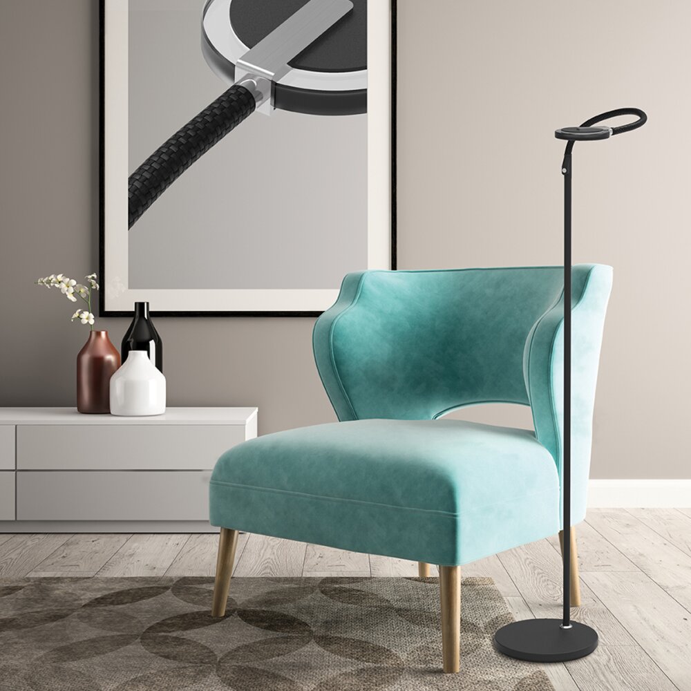 Steinhauer Turound Staande lamp LED Zwart, 1-licht main product photo