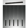 Fabas Luce Prado Hanglamp LED Zwart, 5-lichts