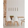 Fabas Luce Prado Hanglamp LED Goud, Zwart, 5-lichts