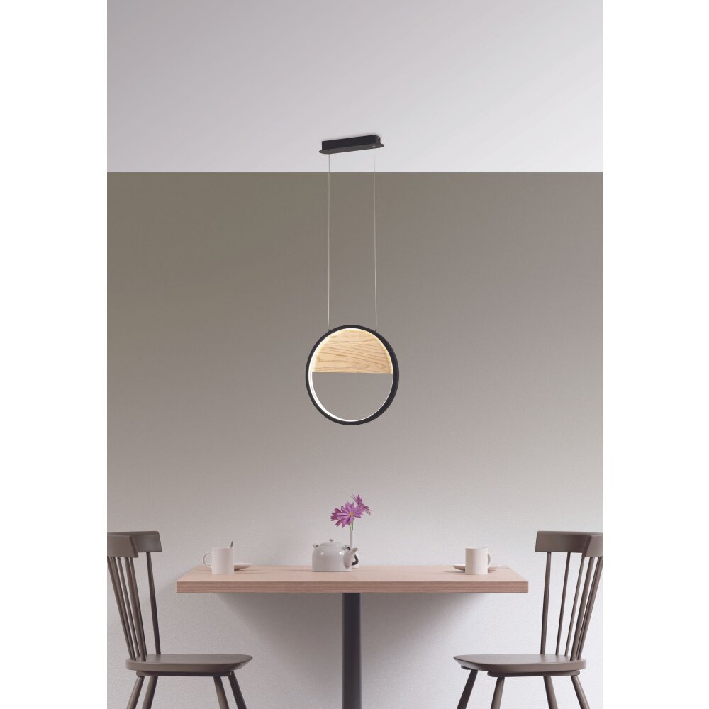 Fabas Luce Pierre Hanglamp LED Natuurlijke kleuren, Zwart, 1-licht main product photo