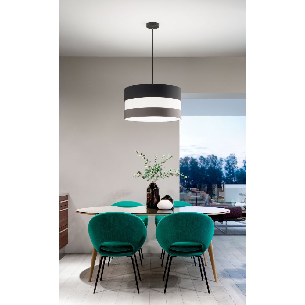 Fabas Luce Arona Hanglamp Zwart, 3-lichts main product photo