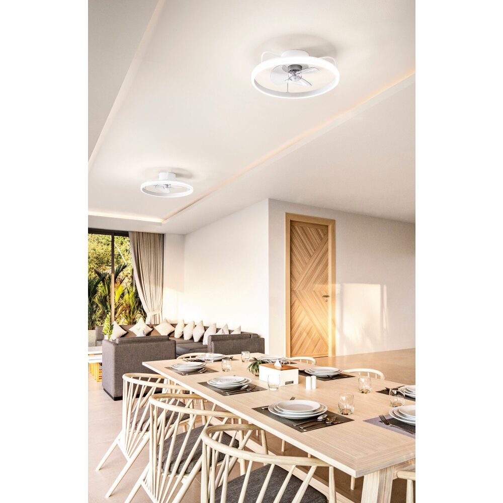 Fabas Luce Relais plafondventilator LED Wit, 1-licht main product photo