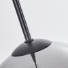 Koyoto  Hanger Glas 15 cm, 20 cm, 25 cm Chroom, Rookkleurig, 3-lichts