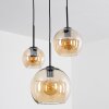 Koyoto  Hanger Glas 15 cm, 20 cm, 25 cm Amber, 3-lichts